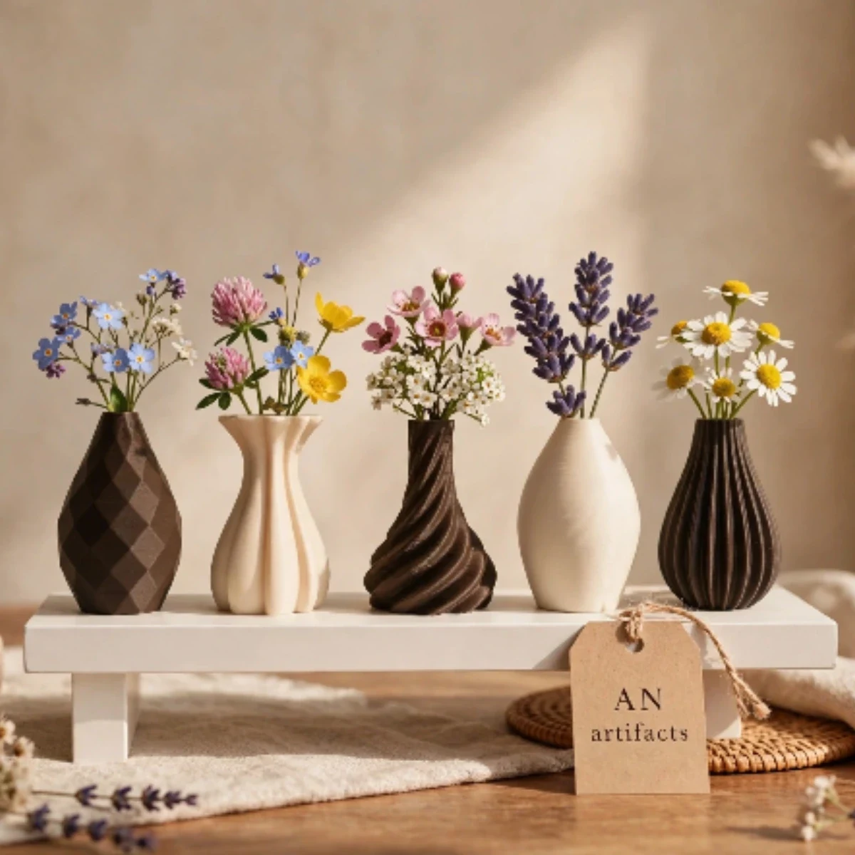 Mini bud vases set