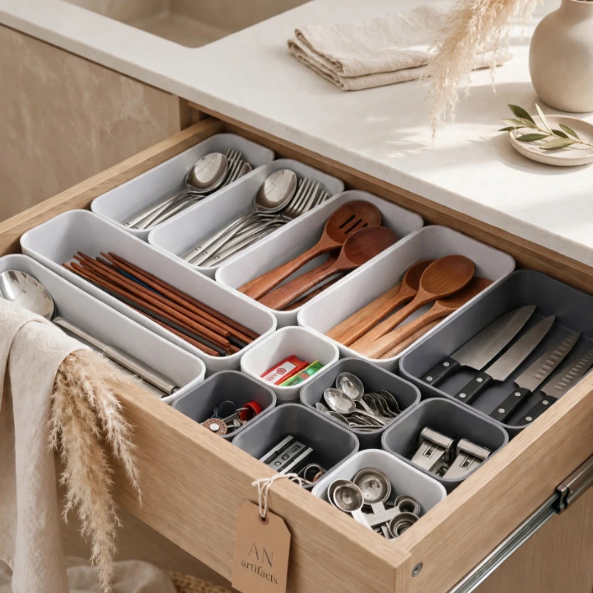 Parametric drawer organiser